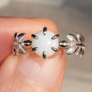 💝Dainty Opal CZ Silver Plated Beautiful Fashion Trendy Ring for Women,UN…